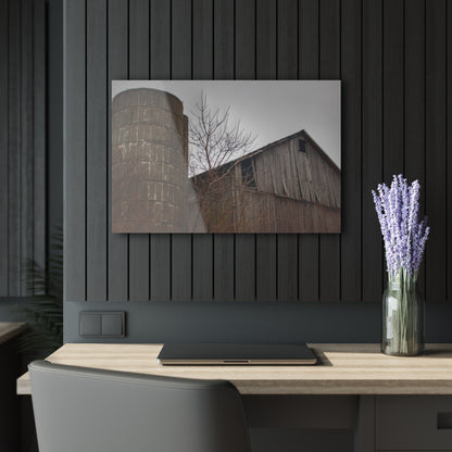 U R There Photography Brandon Hill Grey Rustic Farmhouse Acrylic Wall Print