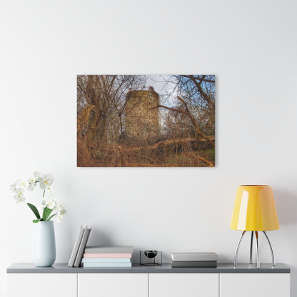 U R There Photography Hidden Silo of Fostoria Rustic Farmhouse Acrylic Wall Print
