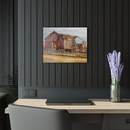 U R There Photography Irish Road Old Red Rustic Farmhouse Acrylic Wall Print