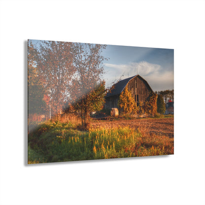 U R There Photography Lake Pleasant Road Grey Rustic Farmhouse Acrylic Wall Print