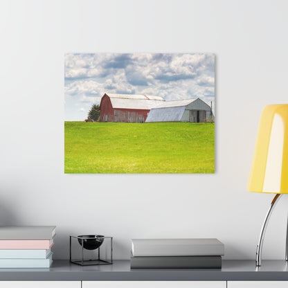 U R There Photography Henderson Hilltop Red Rustic Farmhouse Acrylic Wall Print
