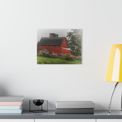 U R There Photography Five Lakes Road Red I Rustic Farmhouse Acrylic Wall Print