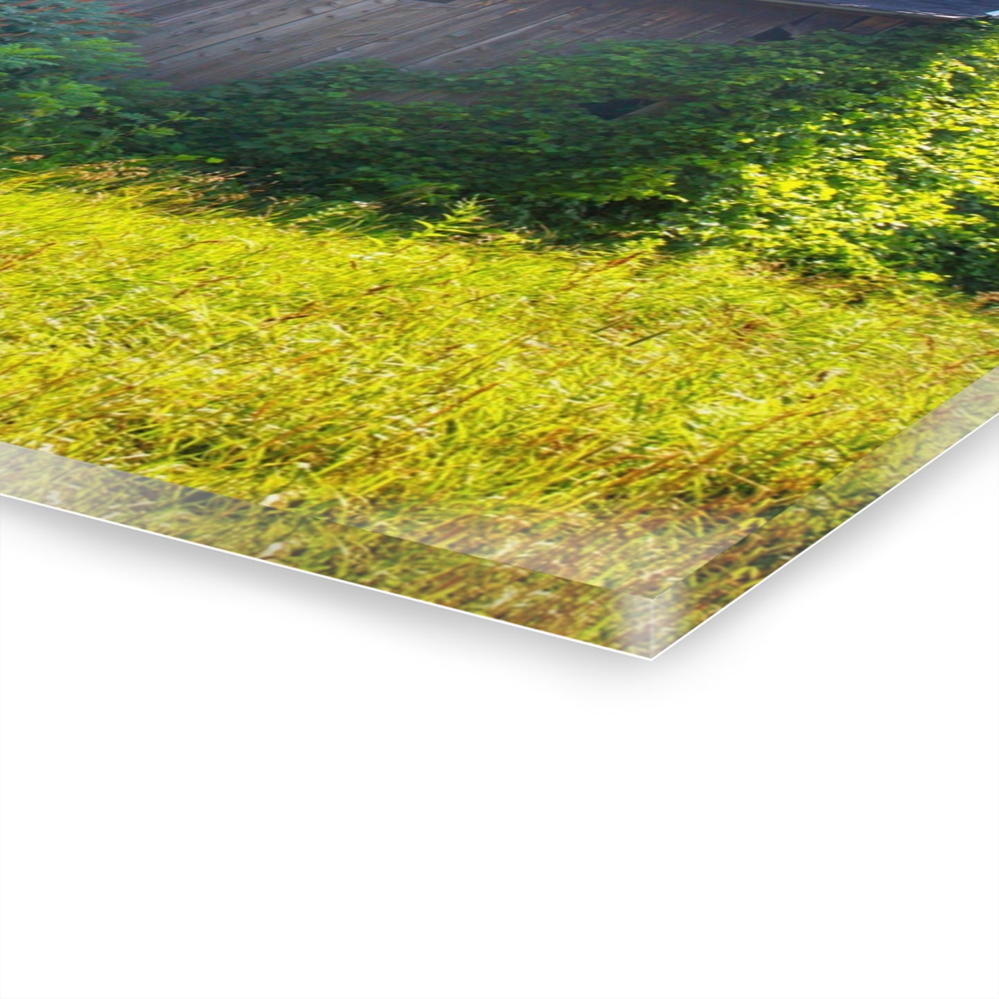 U R There Photography North Lake Pleasant Road Old Grey Rustic Farmhouse Acrylic Wall Print