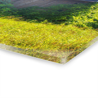 U R There Photography North Lake Pleasant Road Old Grey Rustic Farmhouse Acrylic Wall Print