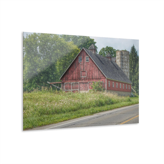 U R There Photography Metamora Red I Rustic Farmhouse Acrylic Wall Print