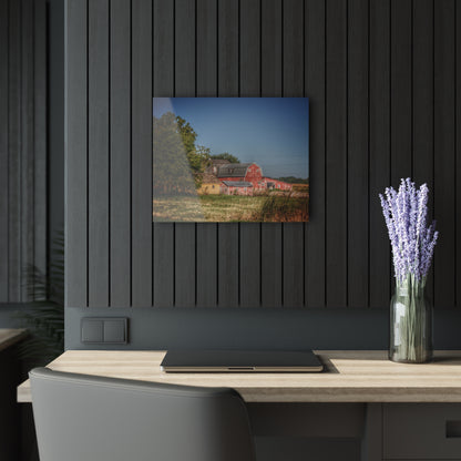 U R There Photography Rochester Road Red I Rustic Farmhouse Acrylic Wall Print