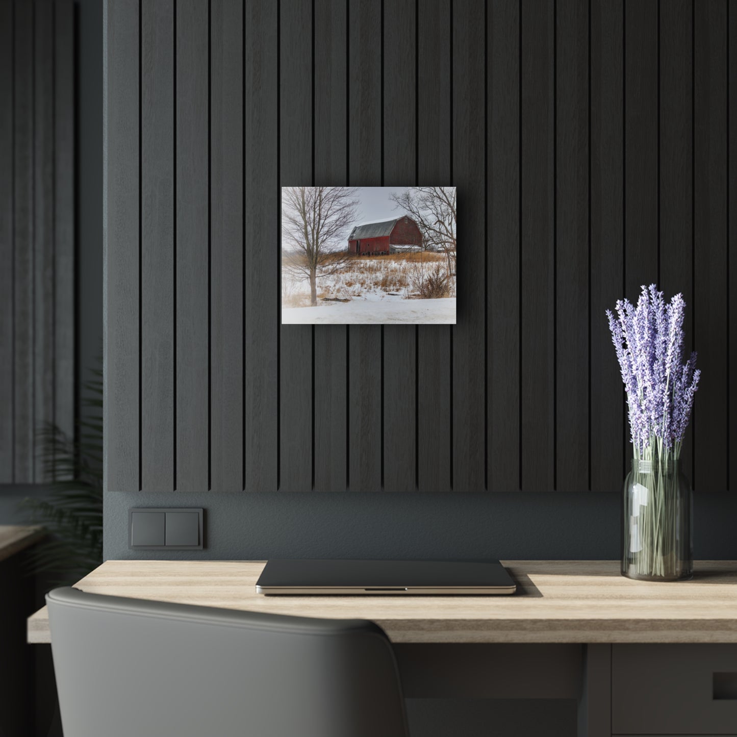 U R There Photography Hadley Red II Rustic Farmhouse Acrylic Wall Print