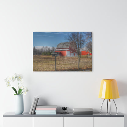 U R There Photography Clifford Road Red II Rustic Farmhouse Acrylic Wall Print