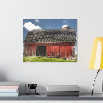 U R There Photography Hollenbeck Road Red III Rustic Farmhouse Acrylic Wall Print