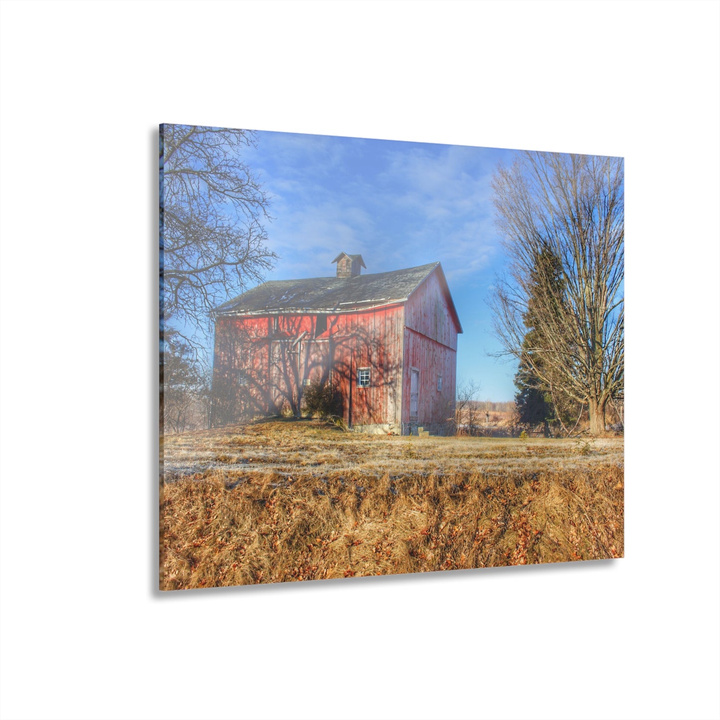 U R There Photography M-24 Barn at the Bend II Rustic Farmhouse Acrylic Wall Print