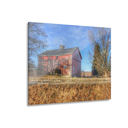 U R There Photography M-24 Barn at the Bend II Rustic Farmhouse Acrylic Wall Print