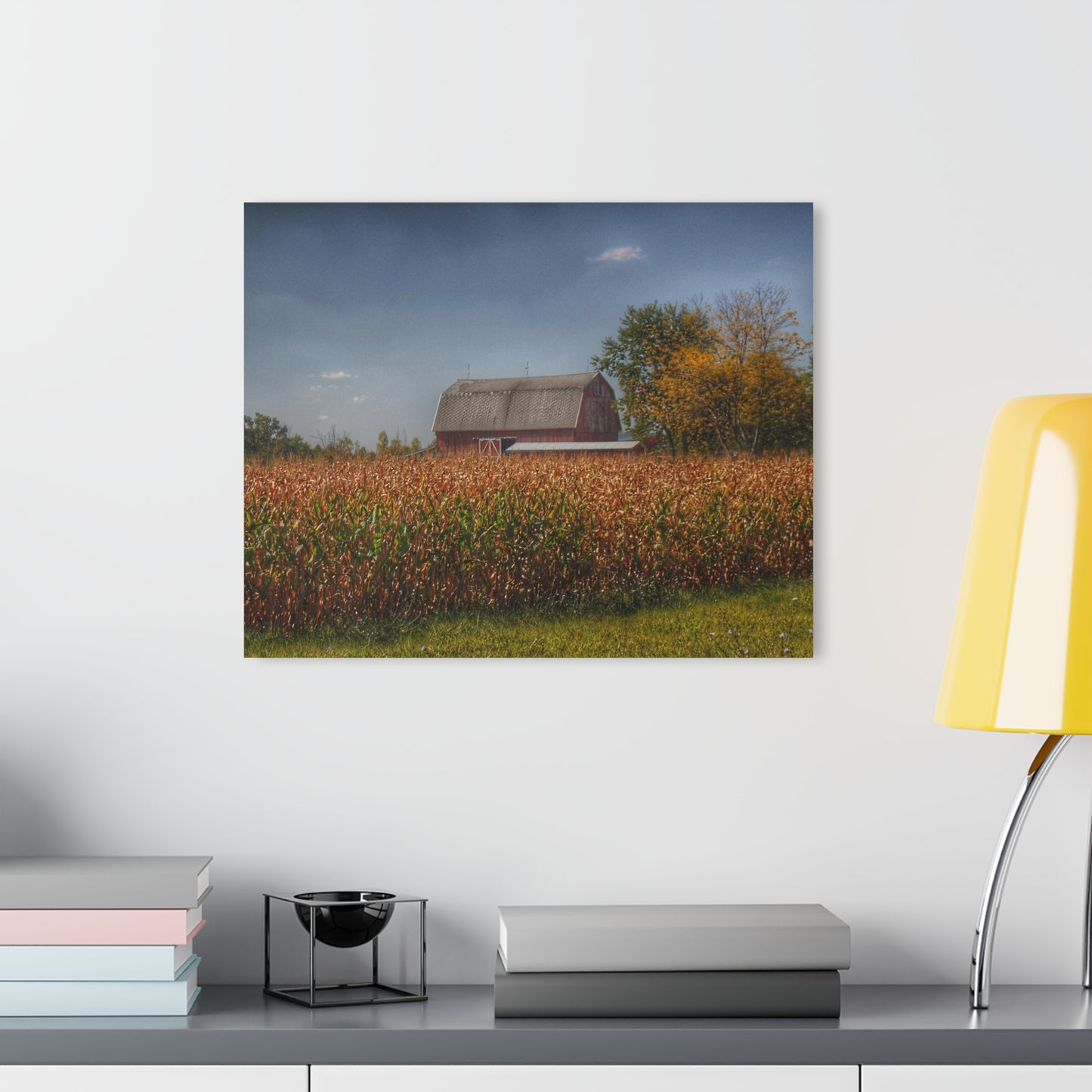 U R There Photography Clifford Road Red III Rustic Farmhouse Acrylic Wall Print