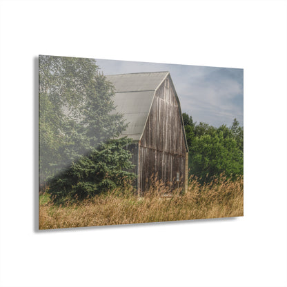 U R There Photography Seymour Lake Road Hidden Grey Rustic Farmhouse Acrylic Wall Print