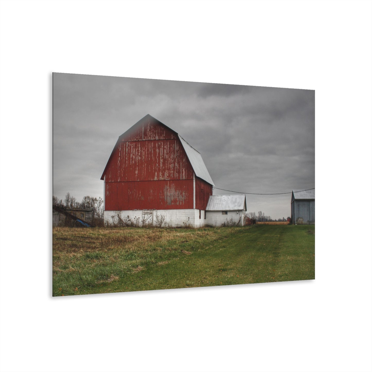 U R There Photography Mills Road Red I Rustic Farmhouse Acrylic Wall Print