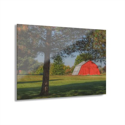 U R There Photography Peppermill Road Hidden Red Rustic Farmhouse Acrylic Wall Print