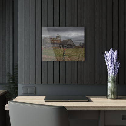 U R There Photography Dodge Road Grey II Rustic Farmhouse Acrylic Wall Print