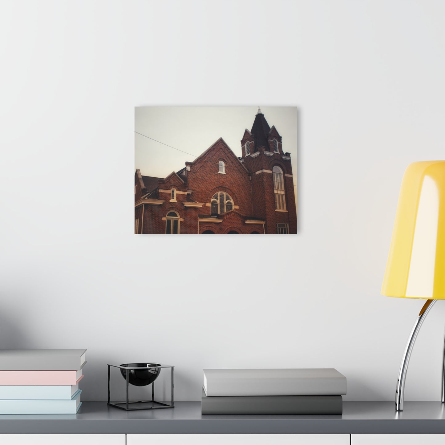 U R There Photography Brown City Methodist Church Rustic Farmhouse Acrylic Wall Print