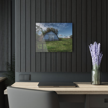 U R There Photography East Frances Quonset and Cows Rustic Farmhouse Acrylic Wall Print