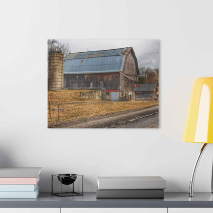 U R There Photography Seymour Lakes Roadside Grey Rustic Farmhouse Acrylic Wall Print