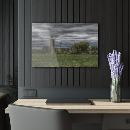 U R There Photography Rider Road Grey Rustic Farmhouse Acrylic Wall Print