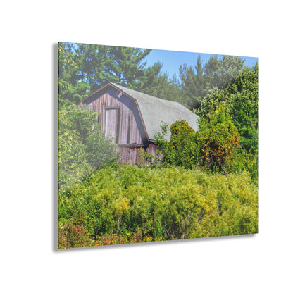 U R There Photography Saginaw Road Hidden Grey Rustic Farmhouse Acrylic Wall Print