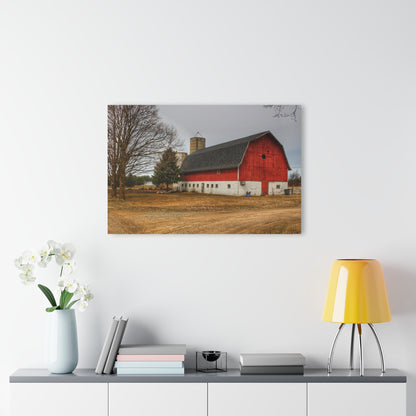 U R There Photography Hunters Creek Road Cow Barn II Rustic Farmhouse Acrylic Wall Print
