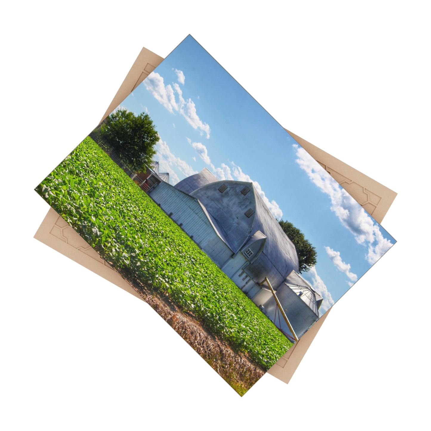 U R There Photography Canada Road White Rustic Farmhouse Decorative Ceramic Tile