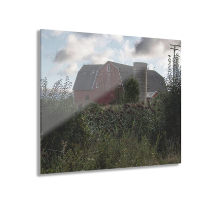 U R There Photography Greenwood Road Red II Rustic Farmhouse Acrylic Wall Print