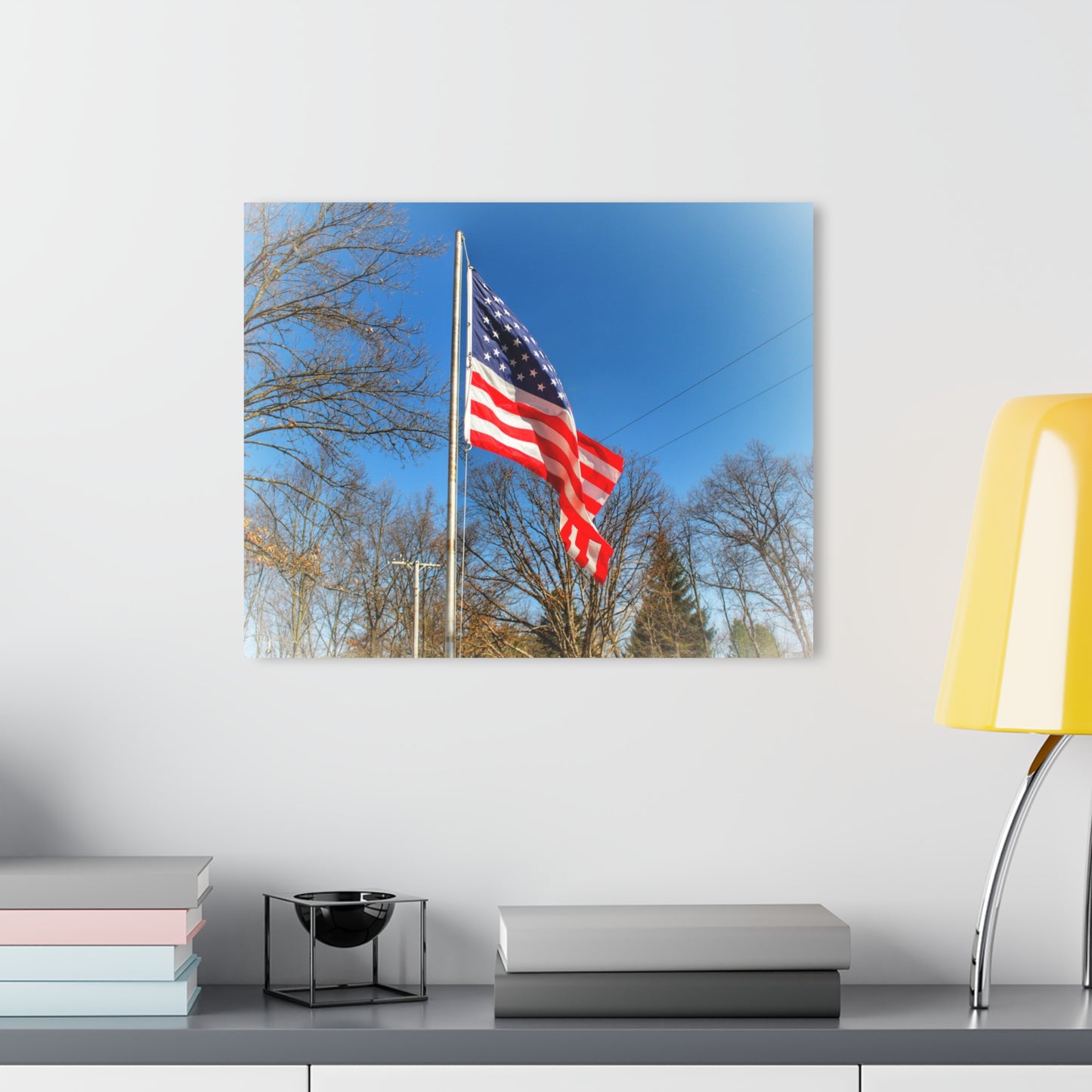 Barn Boutique Modern Farmhouse Acrylic Wall Print| Our Grand Old Flag