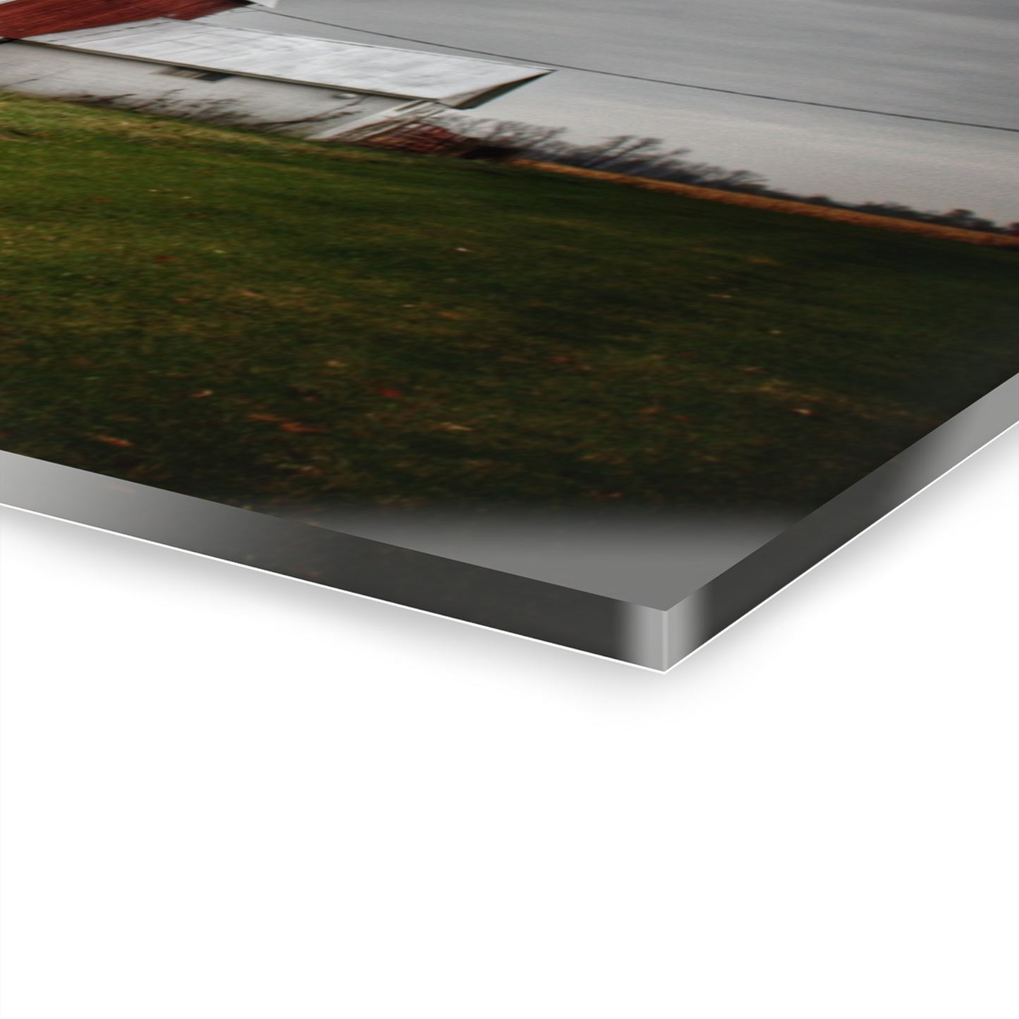 U R There Photography Mills Road Red II Rustic Farmhouse Acrylic Wall Print