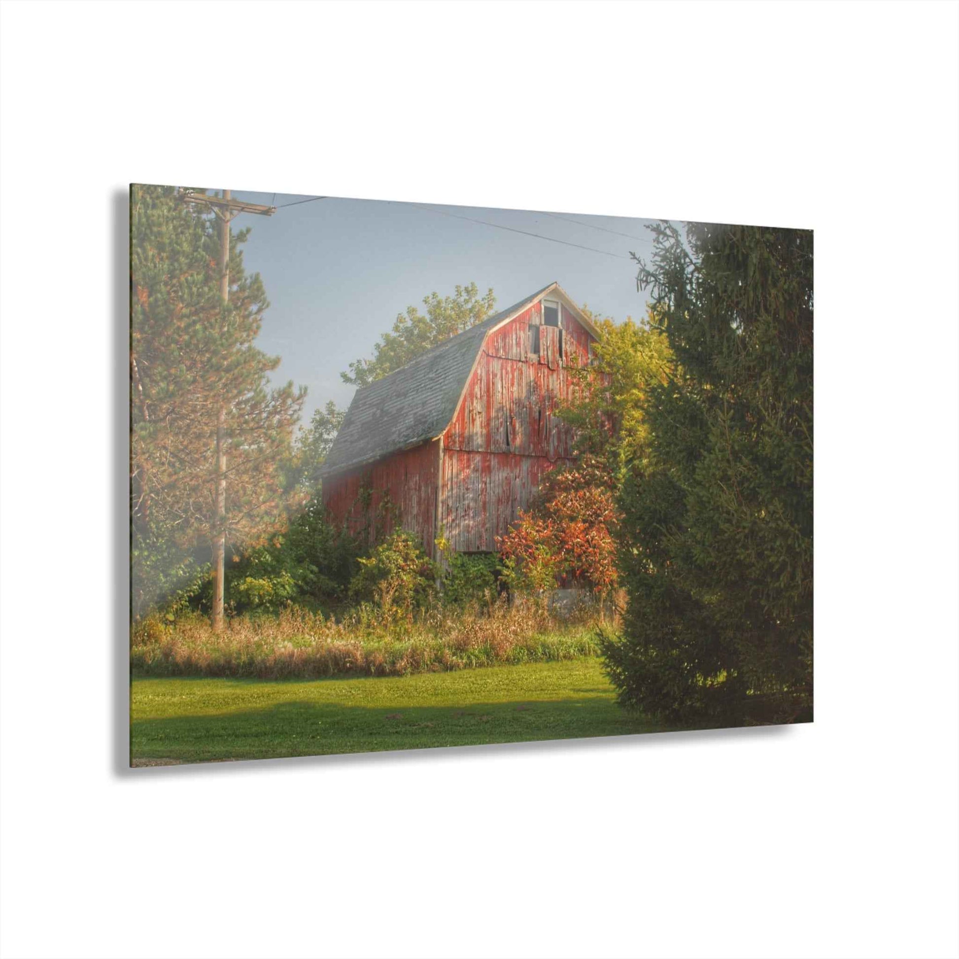 U R There Photography Belle River Red I Rustic Farmhouse Acrylic Wall Print
