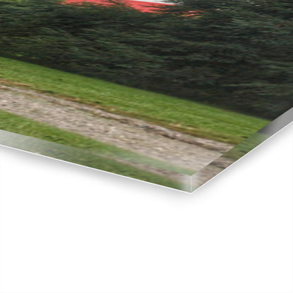 U R There Photography Bronson Lake Hidden Red II Rustic Farmhouse Acrylic Wall Print