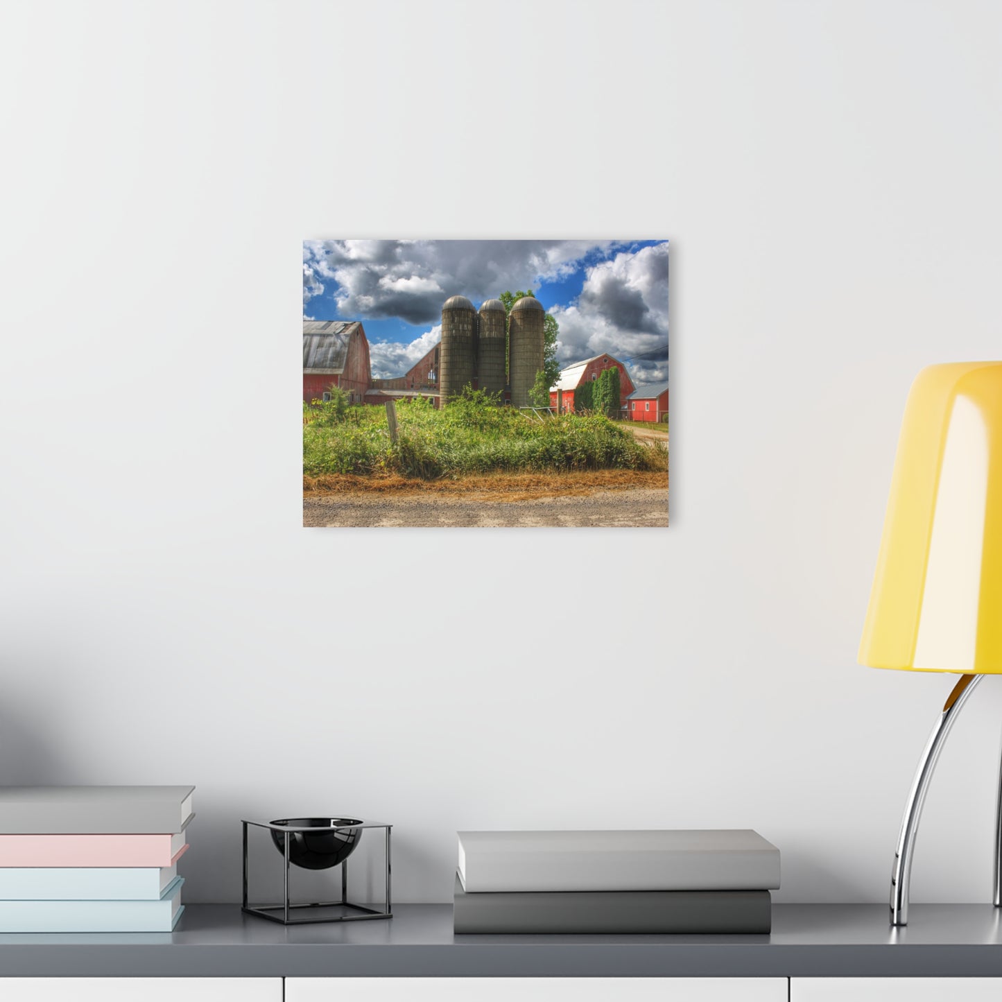 U R There Photography Shelby Red II Rustic Farmhouse Acrylic Wall Print