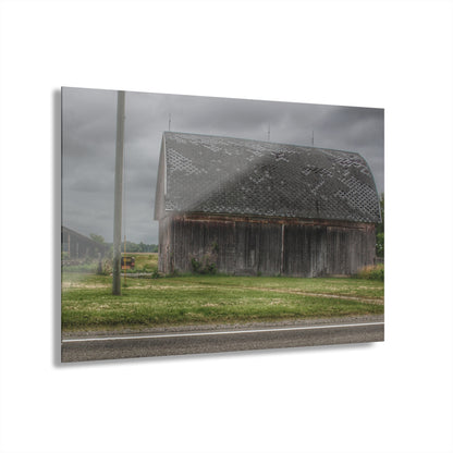 U R There Photography M-24 Elder Grey Rustic Farmhouse Acrylic Wall Print