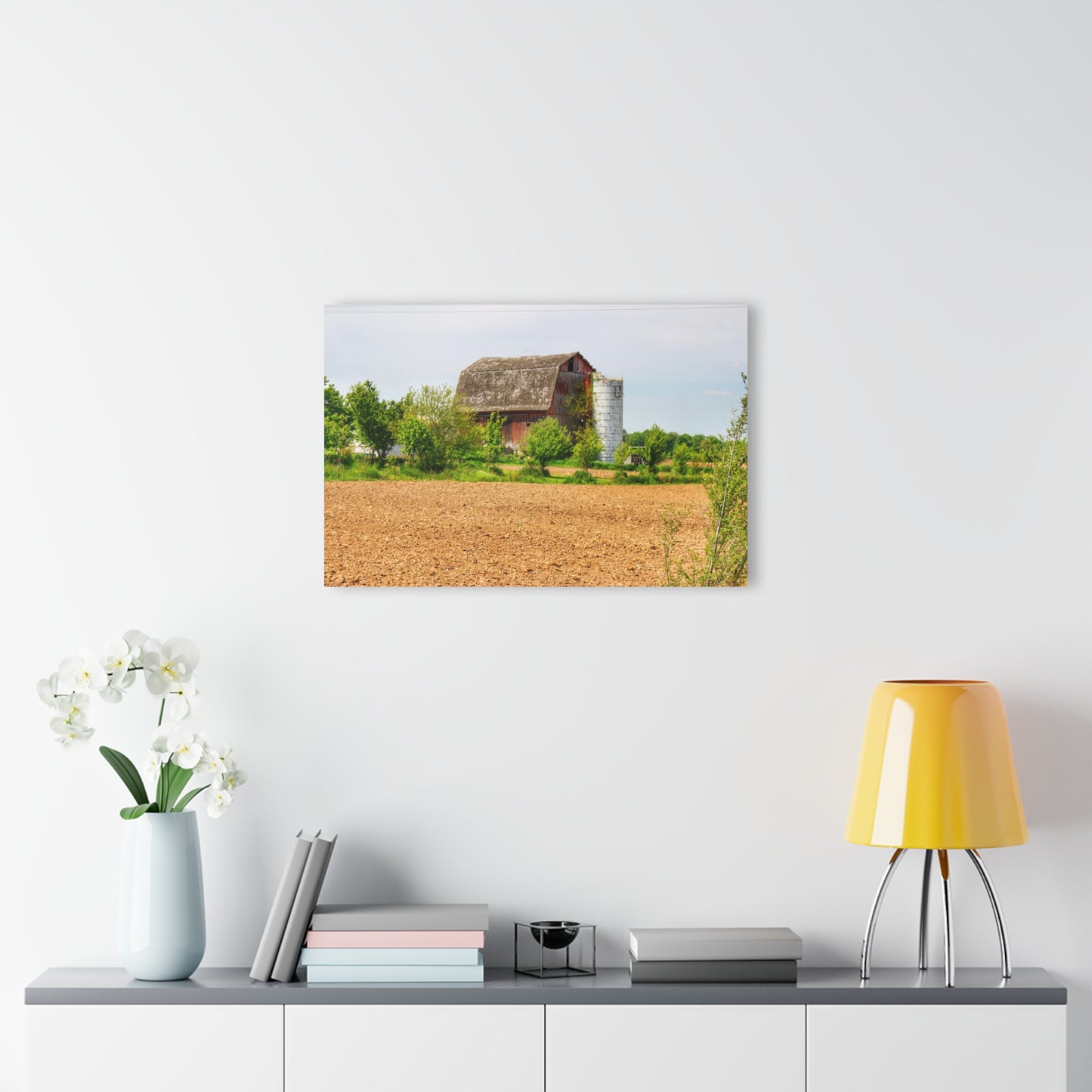 U R There Photography Colwood Road Old Red Rustic Farmhouse Acrylic Wall Print