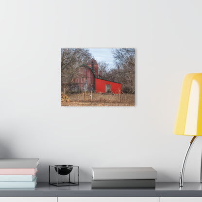U R There Photography Bray Road Hidden Barnyard Red I Rustic Farmhouse Acrylic Wall Print