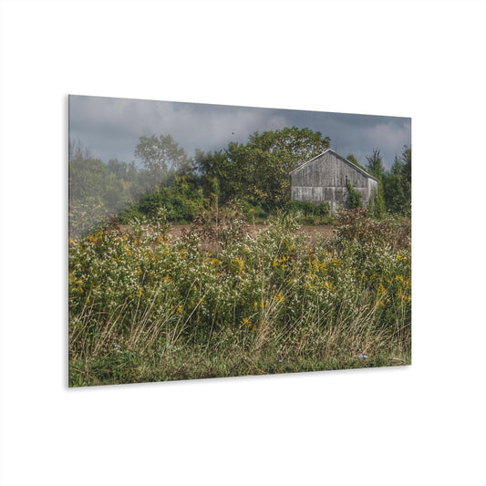 U R There Photography Almont Road Grey Rustic Farmhouse Acrylic Wall Print