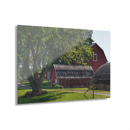 Barn Boutique Modern Farmhouse Acrylic Wall Print| Hidden Red I