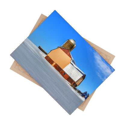 U R There Photography Bay City - Forestville Beige Barn Rustic Farmhouse Decorative Ceramic Tile