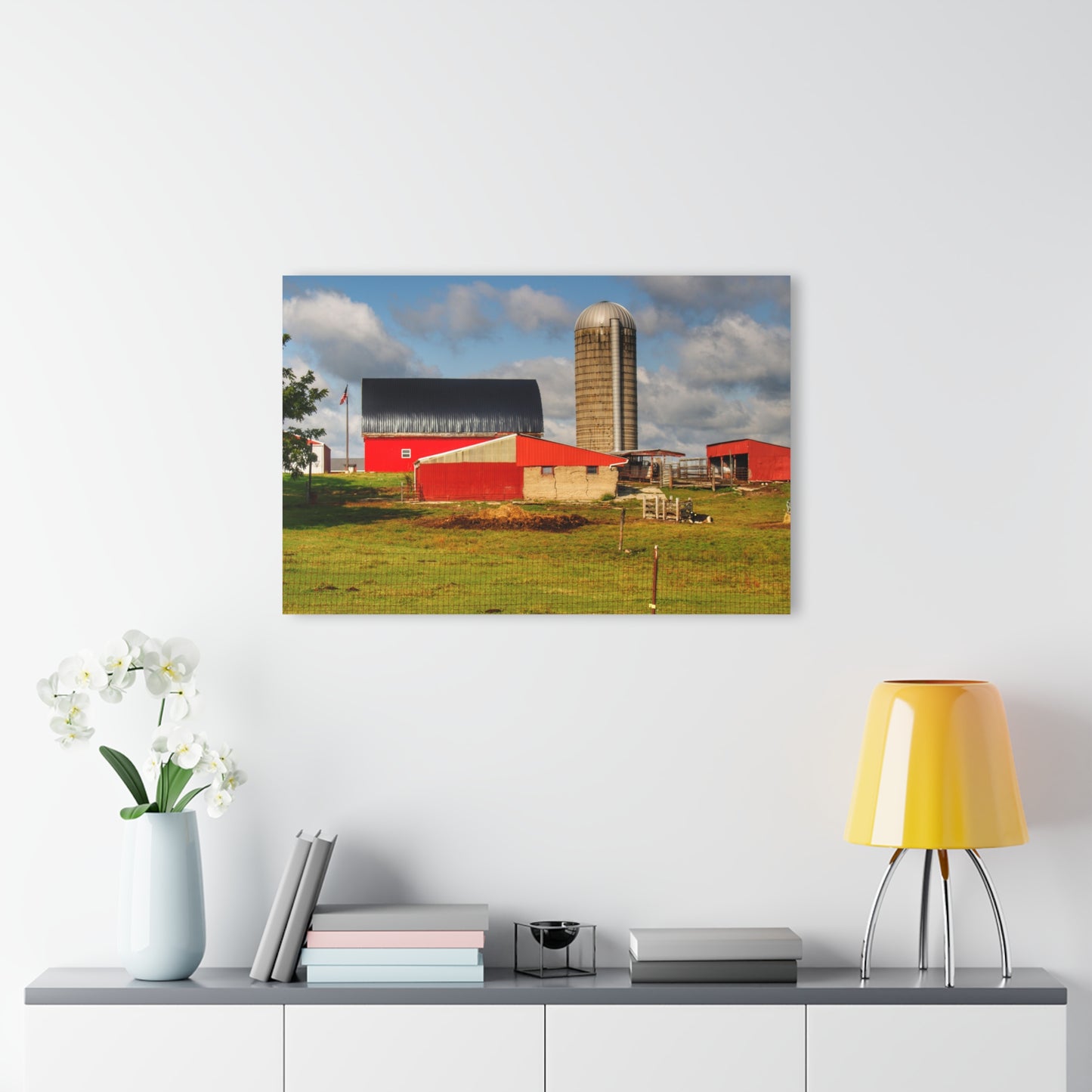 U R There Photography Kingston Checkerboard Farm Rustic Farmhouse Acrylic Wall Print