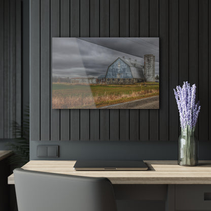 U R There Photography Daley Road Grey IV Rustic Farmhouse Acrylic Wall Print
