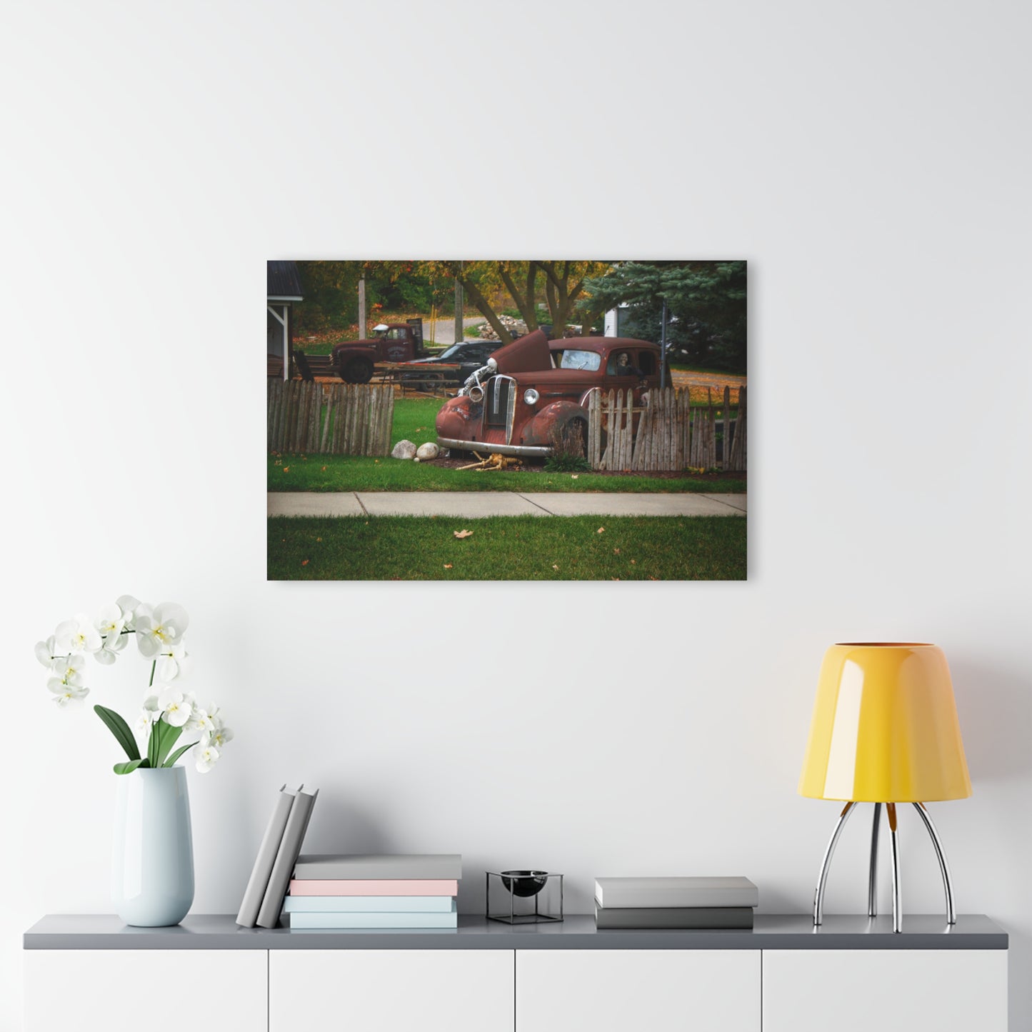 U R There Photography Oak Road Metamora Mechanics Rustic Farmhouse Acrylic Wall Print