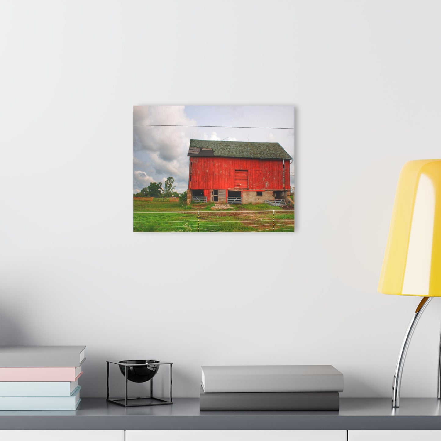 U R There Photography Elba Road Red III Rustic Farmhouse Acrylic Wall Print