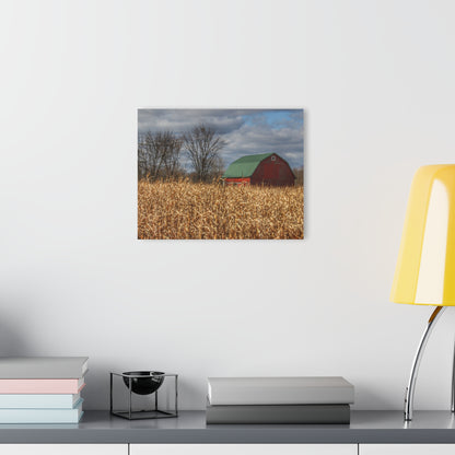 U R There Photography North Force Road Hidden Red Rustic Farmhouse Acrylic Wall Print