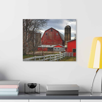 U R There Photography Peck Red Rustic Farmhouse Acrylic Wall Print