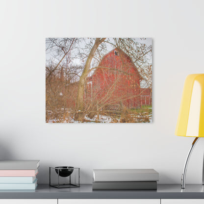 U R There Photography Holmes Road Red I Rustic Farmhouse Acrylic Wall Print