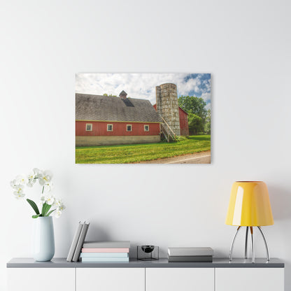 U R There Photography Metamora Red Silo Rustic Farmhouse Acrylic Wall Print