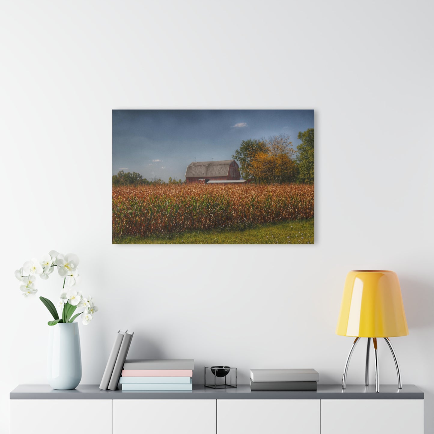 U R There Photography Clifford Road Red III Rustic Farmhouse Acrylic Wall Print