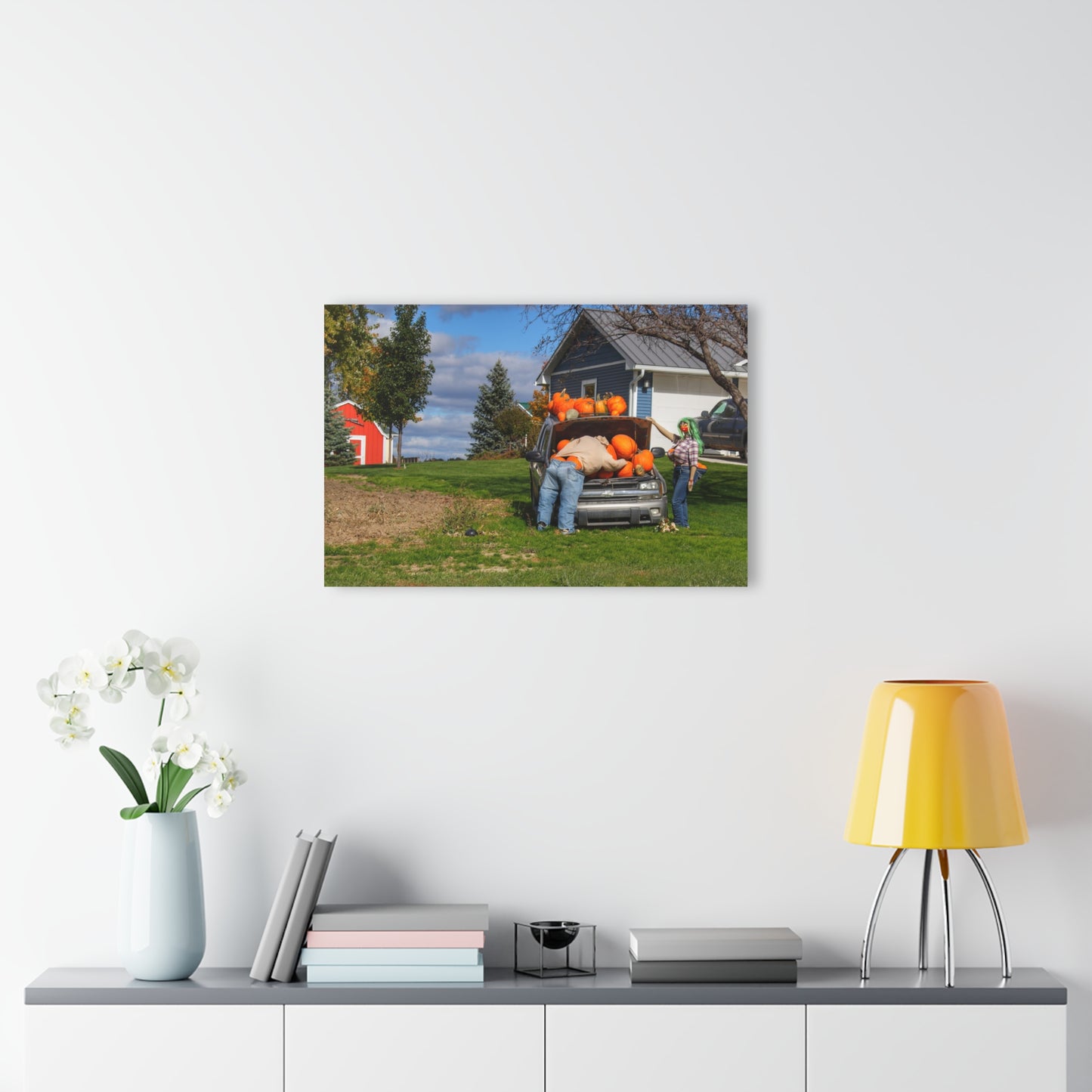 U R There Photography Lippincott Pumpkins Rustic Farmhouse Acrylic Wall Print
