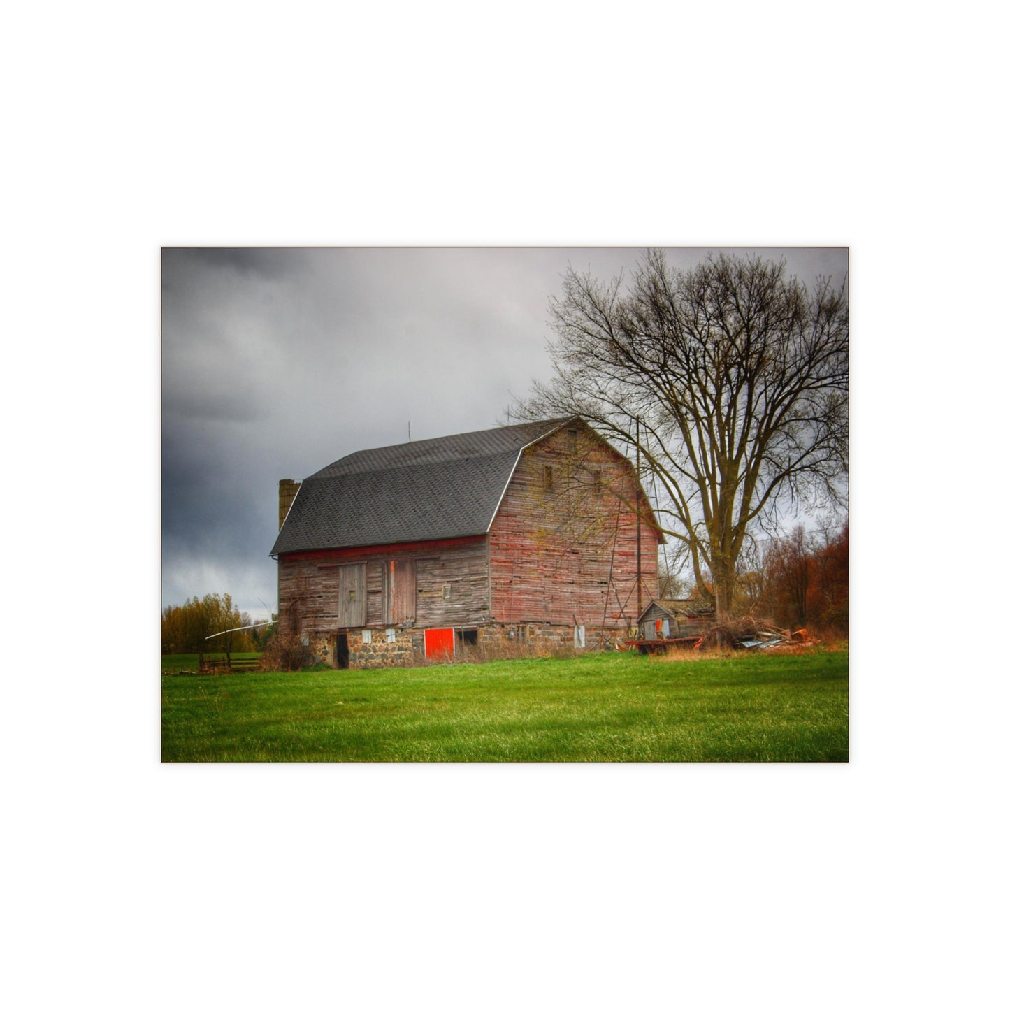 Ashley Drive Fieldstone Red Rustic Farmhouse Decorative Ceramic Tile
